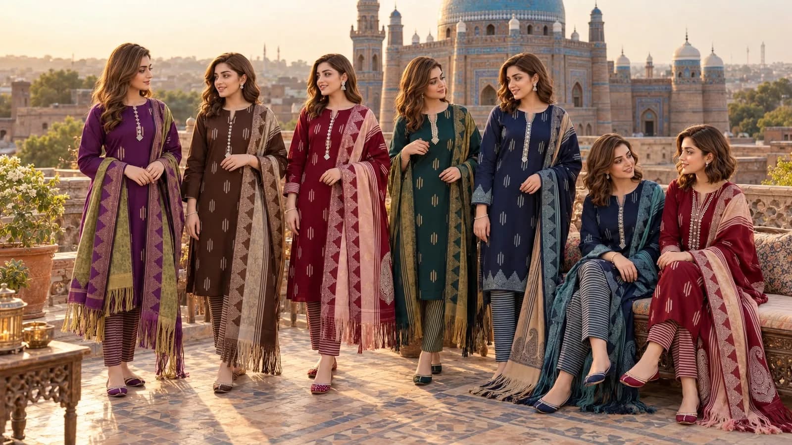 PREMIUM BANARASI SUSI MARINA 3-PIECE SUIT